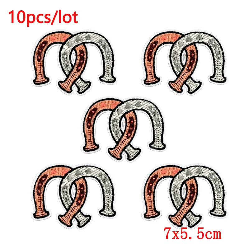 10 unids/lote parche bordado de vaquero occidental parches para planchar para ropa parches para la naturaleza en la ropa DIY parche para planchar y coser - imagen 3