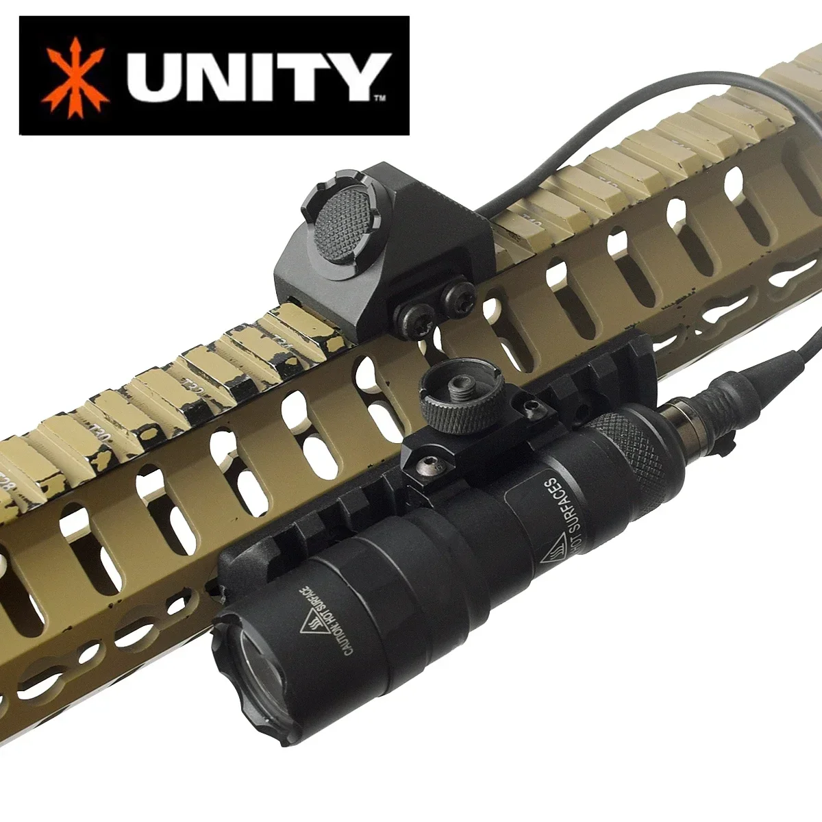 Interruptor de presión de botón caliente táctico Unity 7 "para Surefire M300 M600 2,5/3,5mm/SF Mod enchufe compatible con Mlok Keymod 20mm PEQ15 DBAL-A2 - imagen 4