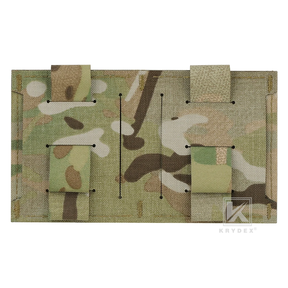 KRYDEX Bolsa táctica para revistas triple de 9 mm + 5,56, bolsa MOLLE M4 AR15, equipo de chaleco con cinturón - imagen 2