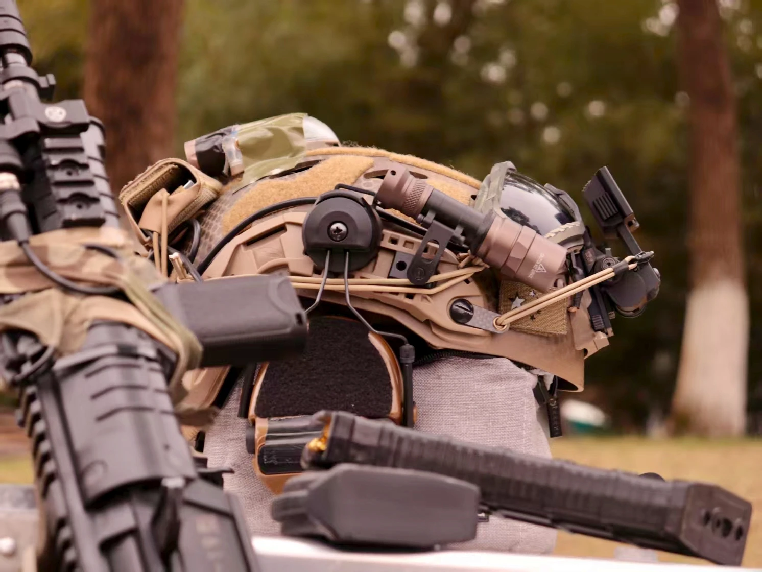 Accesorios para casco táctico NVG, cuerda fija elástica de visión nocturna, cordón seguro antipérdida - imagen 4