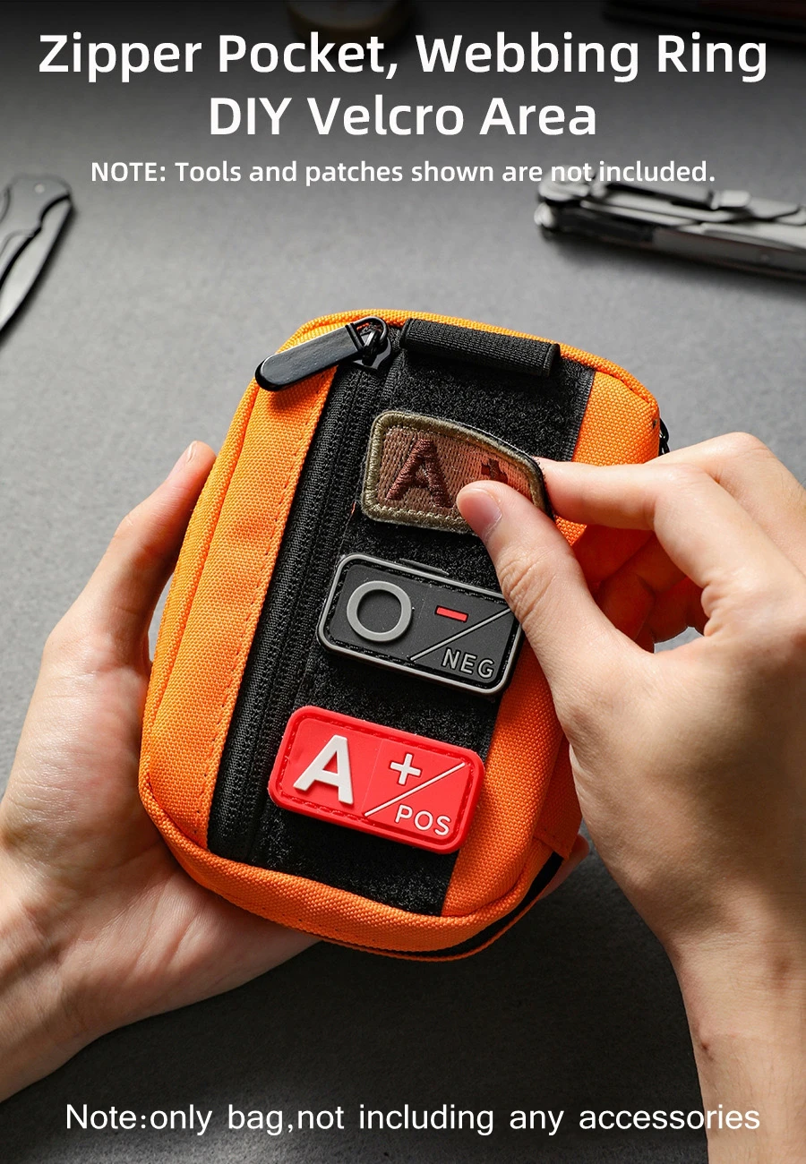 Bolsa organizadora de herramientas táctica EDC para deportes al aire libre, bolsa de almacenamiento de llaves y tarjetas de bolígrafo de gran capacidad, bolsa de bolsillo para ciclismo, senderismo y Camping - imagen 3