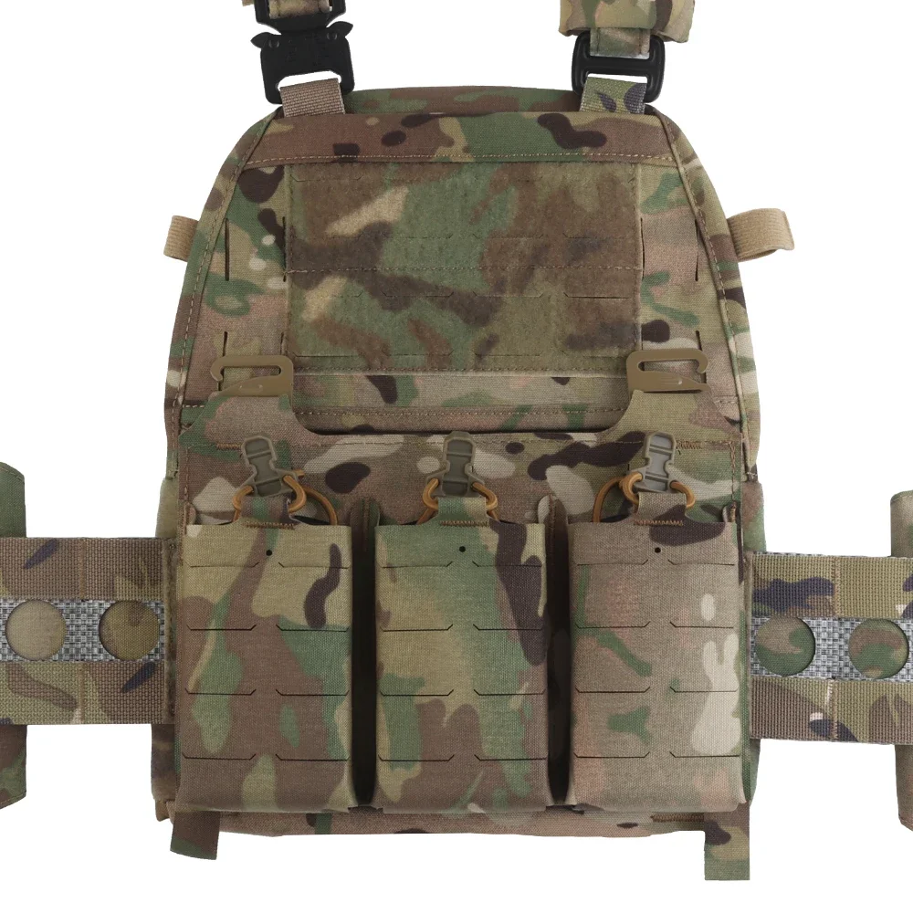 Chaleco táctico Ferro V5 FCPC portador de placa de caza Modular de liberación rápida portátil Molle Airsoft entrenamiento Triple bolsa para revistas - imagen 5