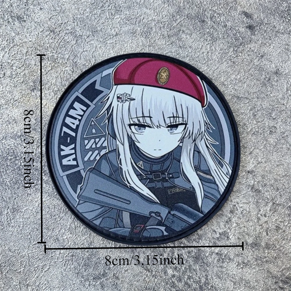 Parche de insignia de moral de primera línea para niñas, parches tácticos del ejército militar AK74M, parches de gancho y bucle impresos para ropa, pegatinas para mochila - imagen 2