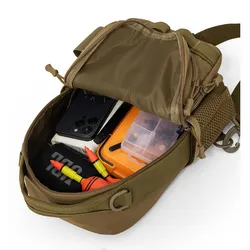 Riñonera MOLLE con soporte para caña – Pesca, camping y senderismo
