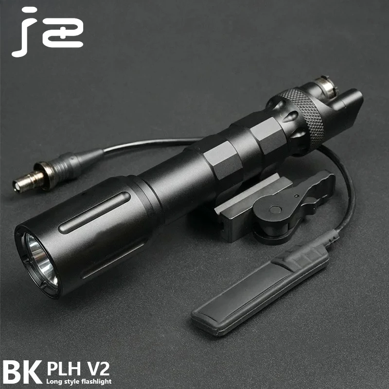 Linterna táctica PLH V2 de alta potencia, luz de explorador de 1100 lúmenes con interruptor de presión de cinta, tapa trasera remota para caza Airsoft - imagen 5