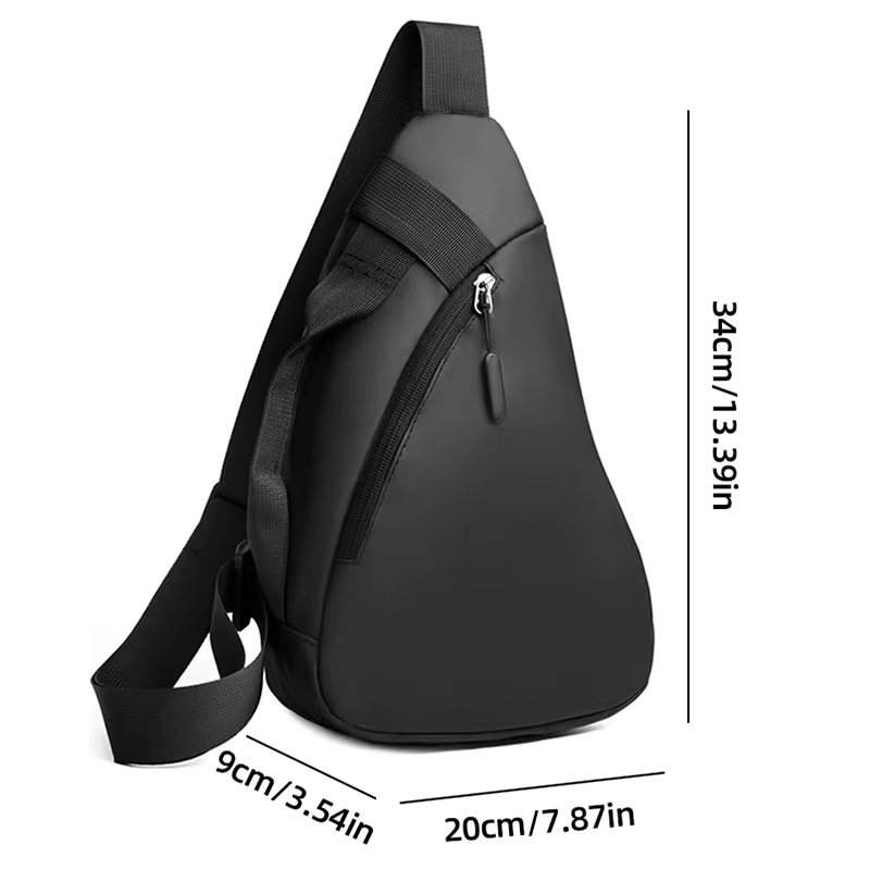 Bolso cruzado pecho hombre para ciclismo senderismo gimnasio y viaje - imagen 3