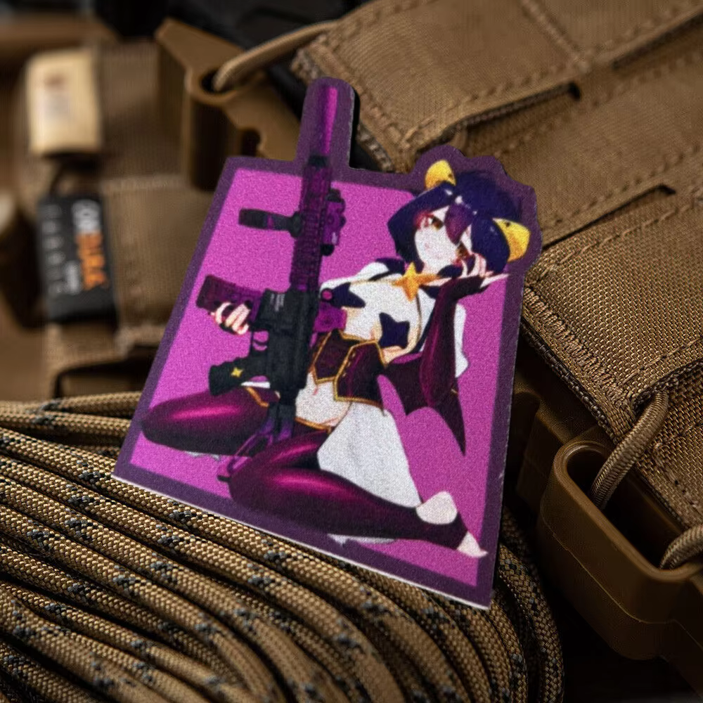 Parche táctico anime con velcro para uniformes y mochilas