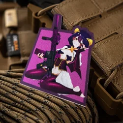Parche táctico anime con velcro para uniformes y mochilas