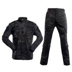 ACU Traje de camuflaje táctico chaqueta y pantalón aire libre
