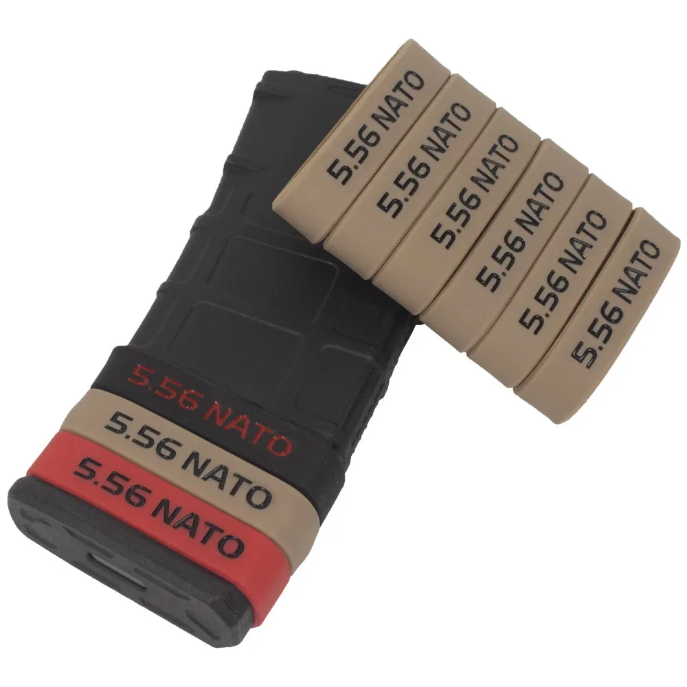 Banda de marcado de revistas, funda de anillo de goma táctica elástica para 5,56 NATO 7,62mm - imagen 2