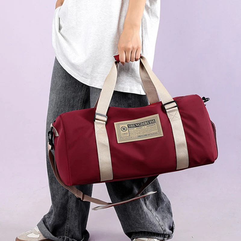 Bolsa deportiva para gimnasio, Fitness, Yoga, Camping al aire libre, senderismo, bolso de viaje de corta distancia, equipaje grande, bandolera de entrenamiento - imagen 3