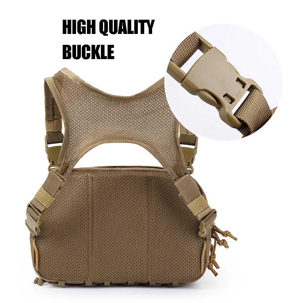 Paquete de pecho táctico MOLLE, bolsa de herramientas impermeable de nailon 915D, Kit de Recon multifunción - imagen 5