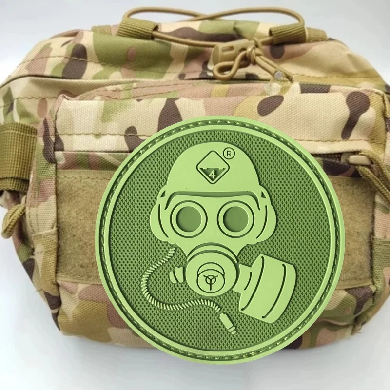 Parche táctico de PVC 3D con calavera para ropa, insignia de moral, parche militar con gancho, accesorios para mochila, brazalete - imagen 5