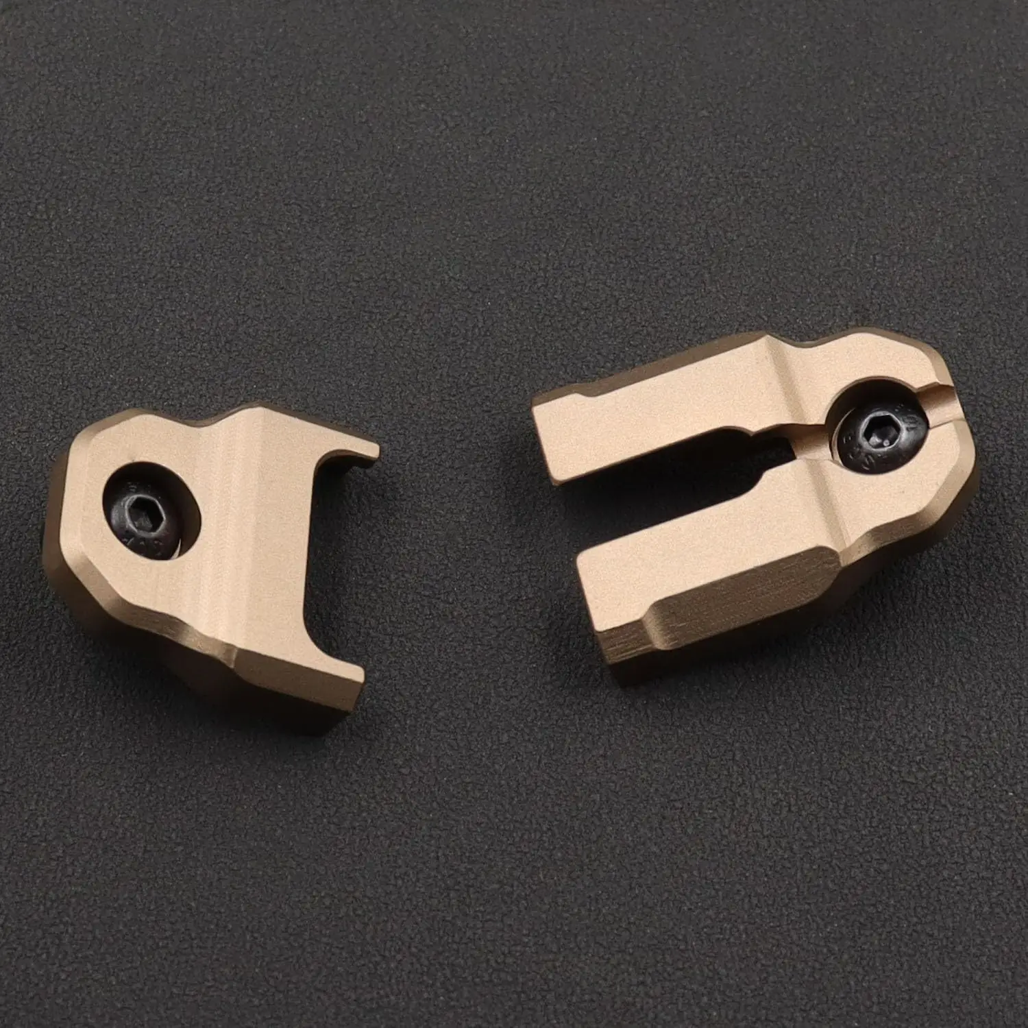 AQzxdc Placa de montaje de interruptor de presión táctica Mlok para montaje de interruptor de cinta remota PEQ 15 de aluminio - imagen 4