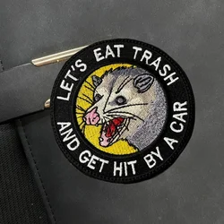 Parche morale gato negro Velcro – Insignia táctica para uniforme