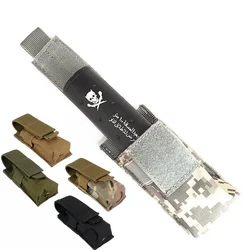 Bolsa táctica para linterna Molle, soporte para antorcha, bolsa para revista individual, funda para cuchillo, M5, EDC, 9mm, riñonera para caza al aire libre