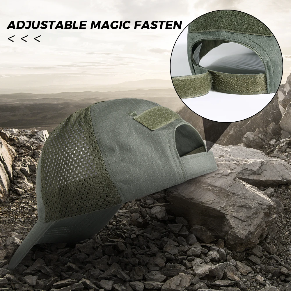 Gorra militar camuflaje mesh ajustable - Airsoft y outdoor - imagen 2