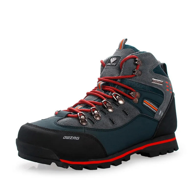HIKEUP-zapatos altos de invierno para hombre, botas de nieve antifrío, impermeables, informales, acolchadas, cálidas, para caminar - imagen 2