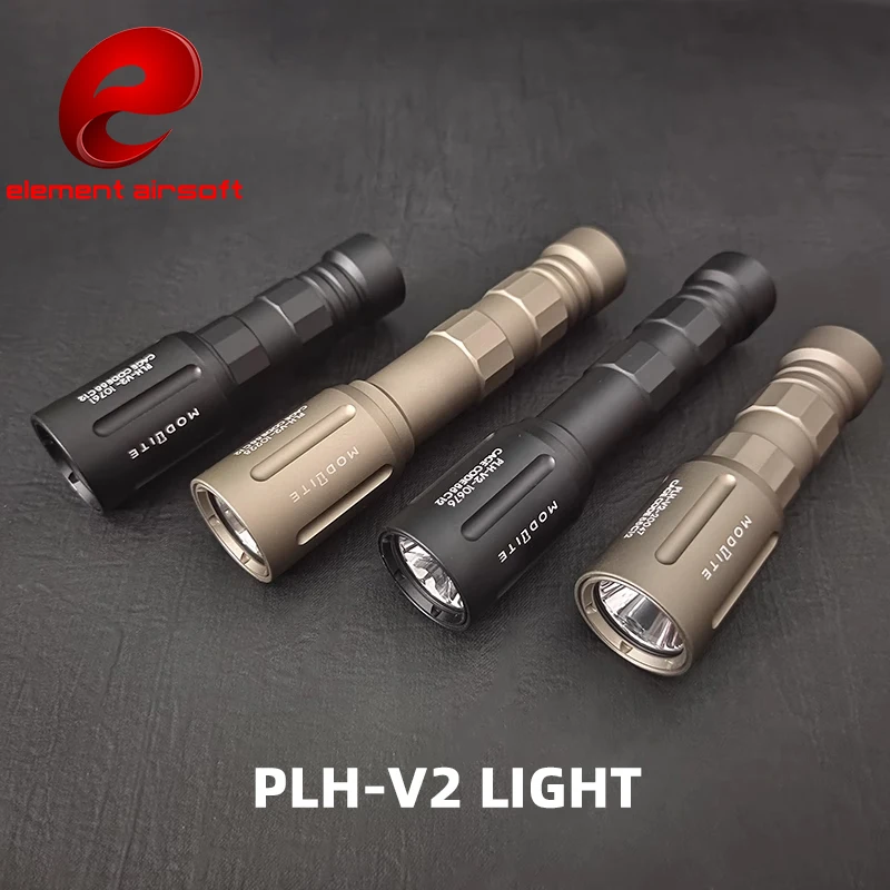 Elemento PLH-V2 1300 lúmenes táctico Led potente linterna Metal PLHv2 Scout arma luz para Picatinny Rail caza Airsoft