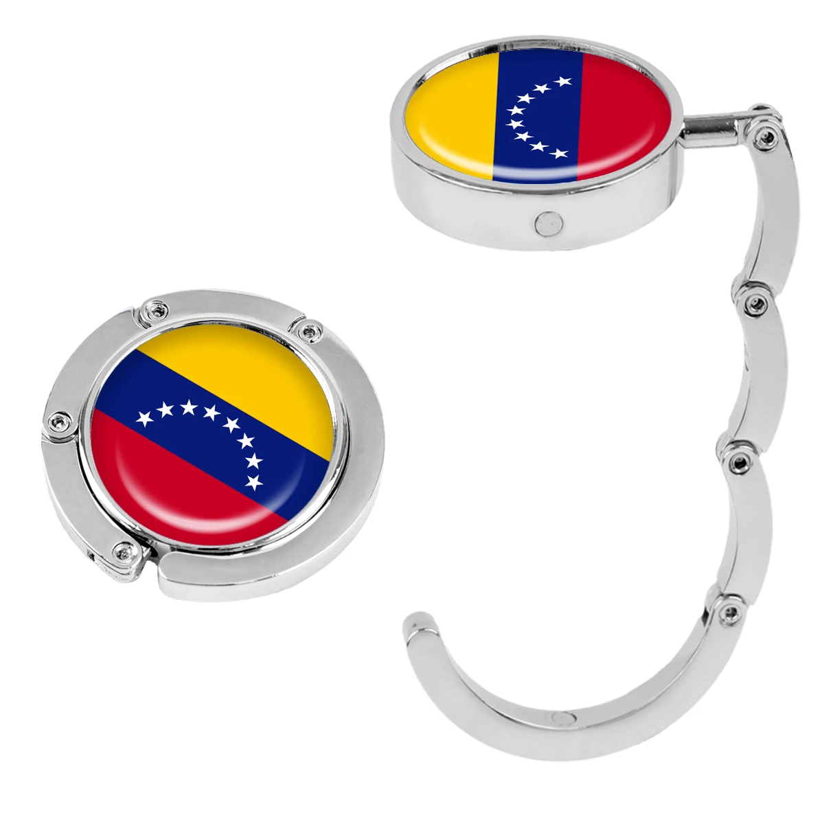 Polish Flag Poland Handbag Hooks Folding Metal Table Bag Holders Portable Purse Hangers Parts Accessories Round Non-Slip Hooks - imagen 5