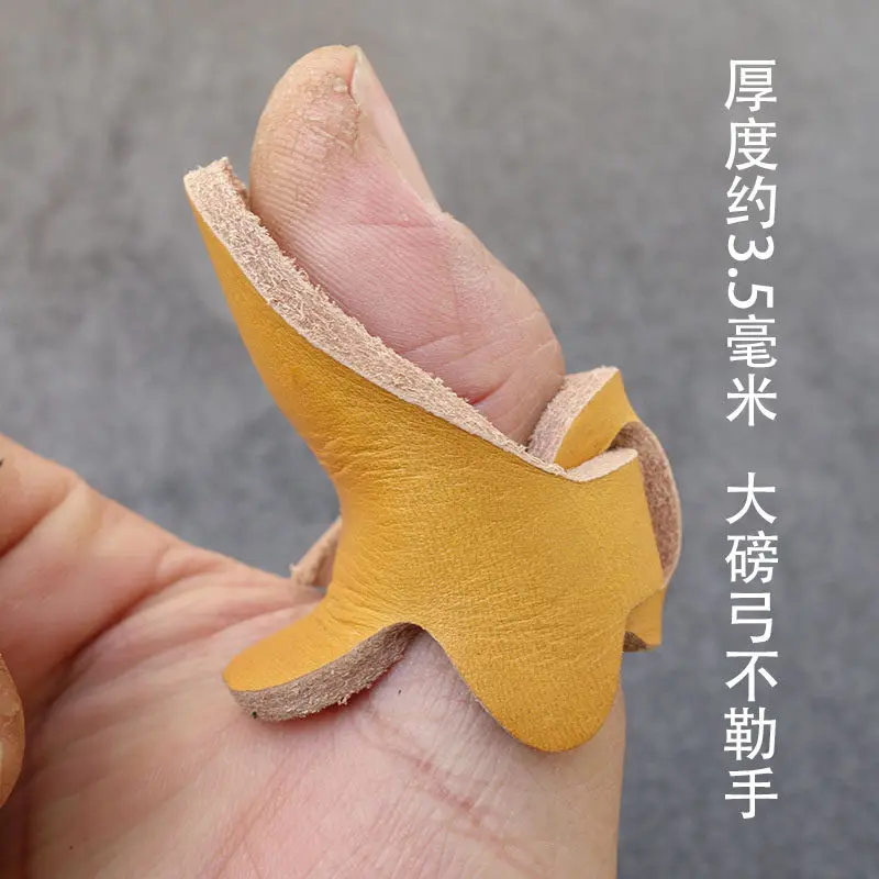 Guantes de cuero para tiro con arco – Antideslizantes y protección profesional - imagen 5