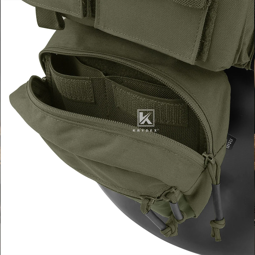 KRYDEX MK3 aparejo de pecho táctico Micro chasis de miedo chaleco ligero Modular M4 5,56 bolsa de revista chaleco Airsoft de caza - imagen 5