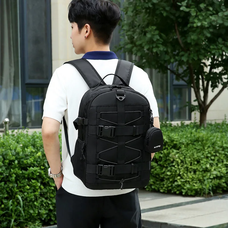 Mochila de acampada impermeable para hombre, bolsa de hombro doble para deportes de viaje al aire libre, senderismo, Trekking, escalada, Montañismo - imagen 3