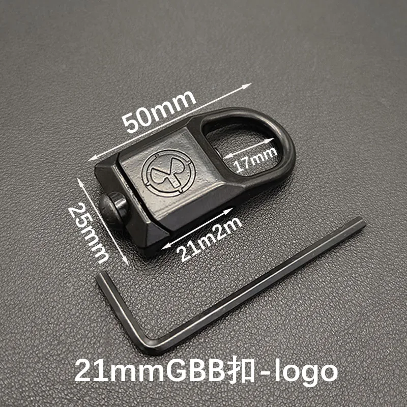 GBB-eslinga QD táctica de liberación rápida, montaje de alcance giratorio, accesorio de caza apto para riel de 20mm, adaptador de fijación QD - imagen 3