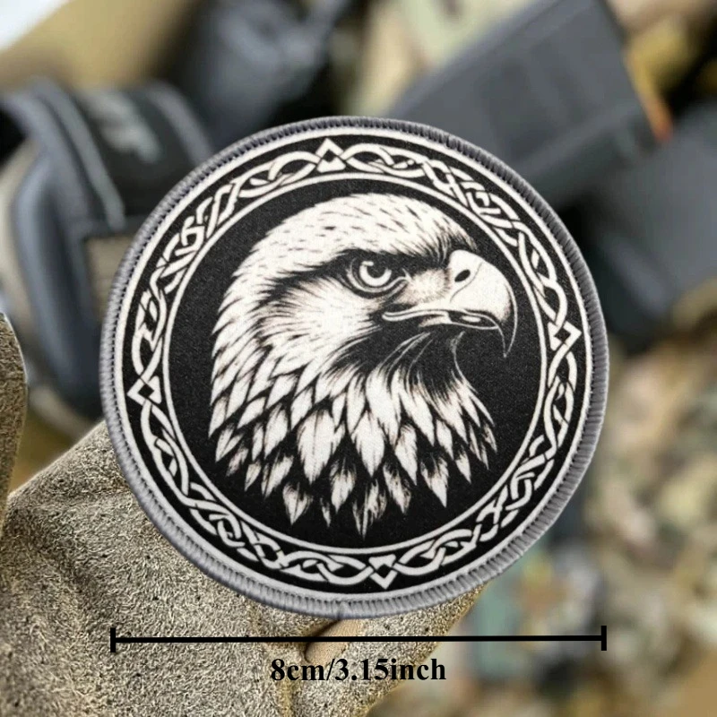 Parche táctico Eagle con velcro – Insignia moral para mochila - imagen 5