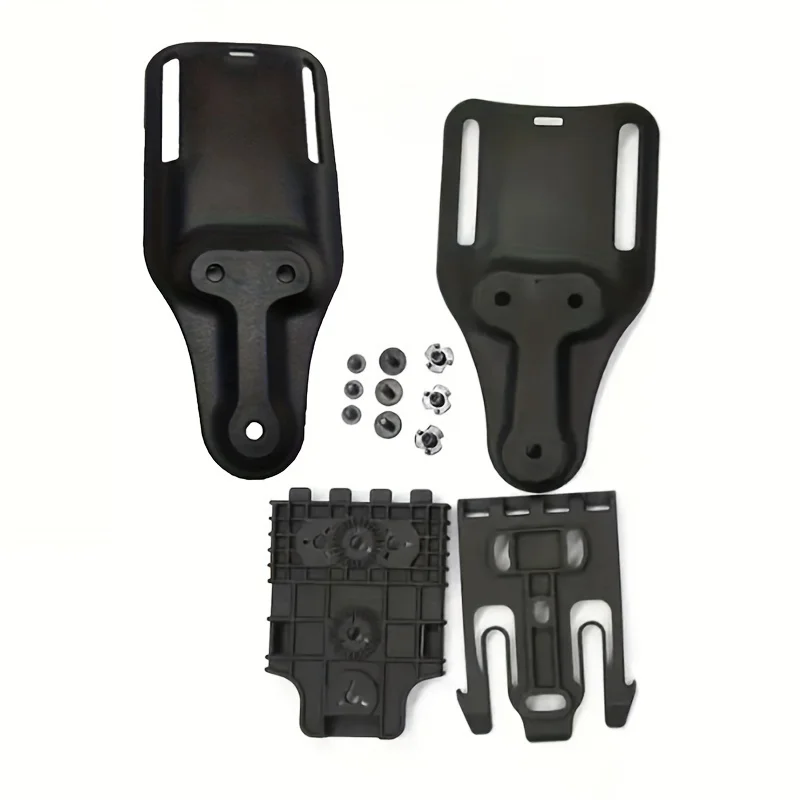 Kit de paquete de sistema de bloqueo rápido de funda, horquilla y placa receptora de servicio, para fundas de servicio y accesorios, cinturón Low Ride Mid Ride