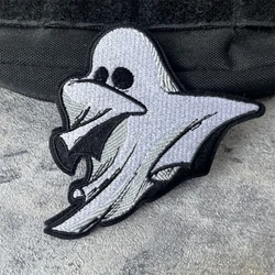 Parche táctico bordado fantasma Halloween – Velcro mochila uniforme