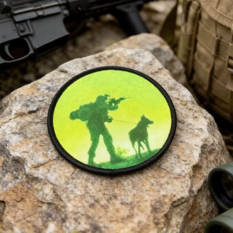 Parche táctico militar con gancho y bucle para perro - imagen 2
