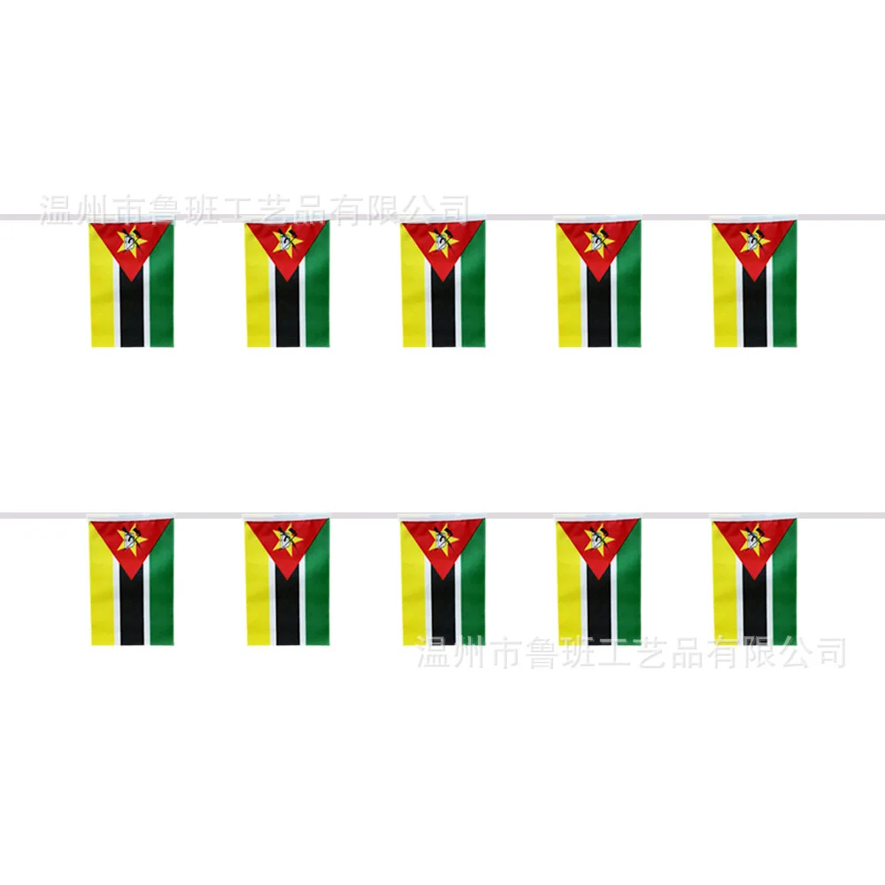 Banderines Mozambique 14x21cm - Banderín decoración fiesta
