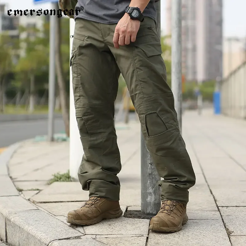 Emersongear-Conjuntos de uniformes de combate tácticos E4, traje de camuflaje para hombre, camisa de entrenamiento de caza al aire libre, pantalón, Tops, pantalones de carga RG - imagen 5