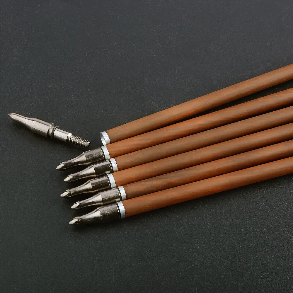 6/12 Uds tiro con arco flechas de carbono puro SP 340-600 31 "ID6.2mm eje tiro con arco arco compuesto recurvo caza tiro objetivo deportes - imagen 3