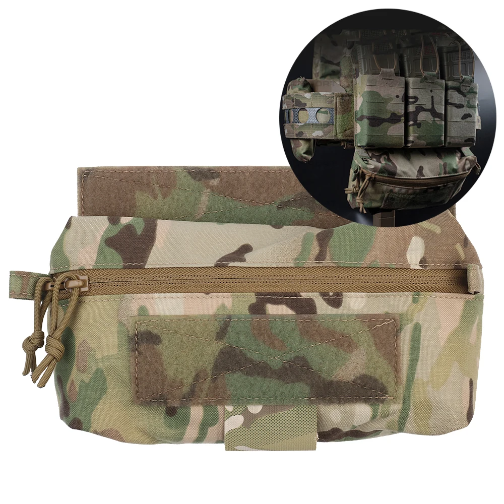 V5 PC chaleco táctico accesorios FC Mini bolsa de caída pecho colgante revista bolsa chaleco de caza pequeño subpaquete Camo - imagen 2
