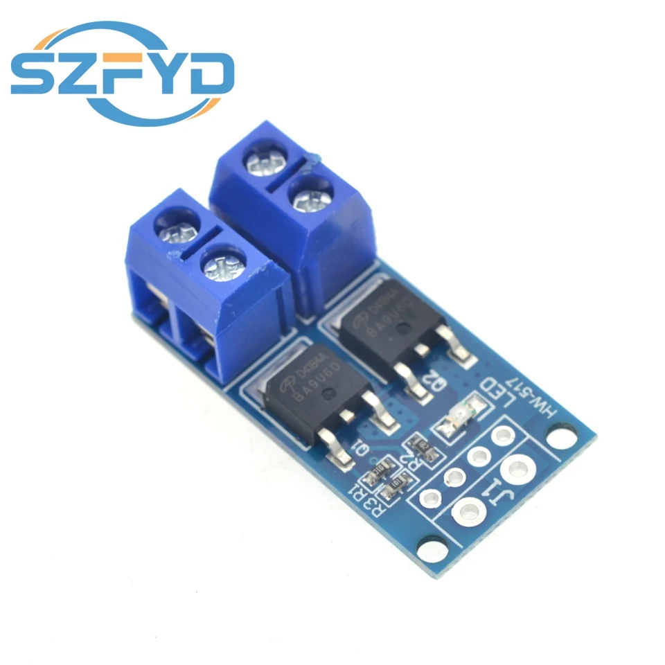 10 Uds 15A 400W MOSFET interruptor de disparo módulo de accionamiento regulador PWM Panel de Control DC 5V-36V tablero de Control de interruptor electrónico - imagen 3