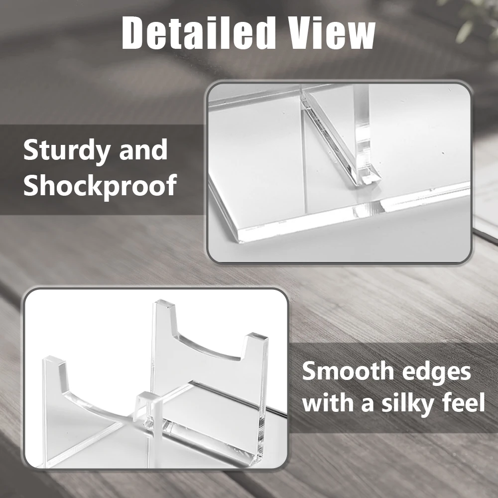Soporte de exhibición de cuchillos acrílico, estante de exhibición de cuchillos individuales, estante de almacenamiento de cuchillos de combate para protección de colección de cuchillas - imagen 3