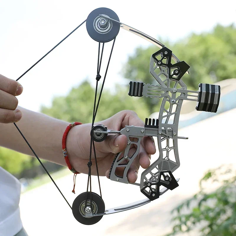 Juego de arco y flechas compuestos Archer de 12 libras, rango de 40-50m, Mini arco de tiro, juguete para regalo para entretenimiento al aire libre/interior, arco de tiro con arco - imagen 4