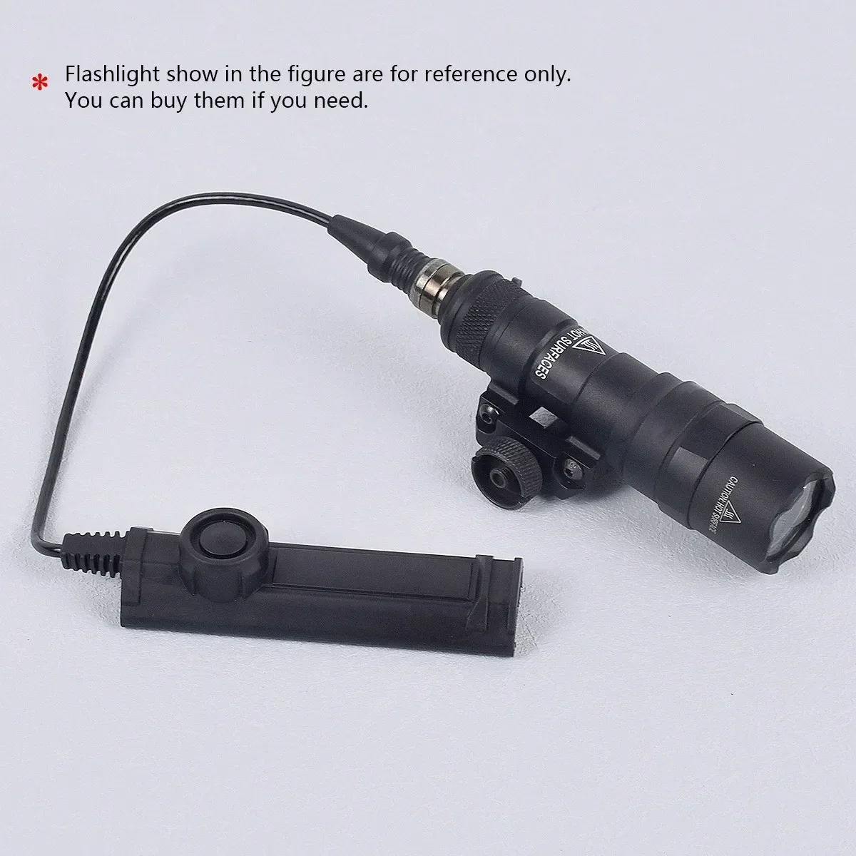 Botón de interruptor de presión de doble función remoto táctico para luz de arma Airsoft M300C M600 M951 M952 luz de arma de Rifle - imagen 4