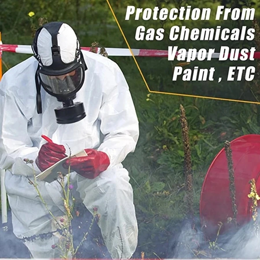 Nuevo Respirador MF14/87, máscara de Gas de cara completa con filtro de carbón activado para protección contra la contaminación nuclear y los vapores, productos químicos - imagen 5