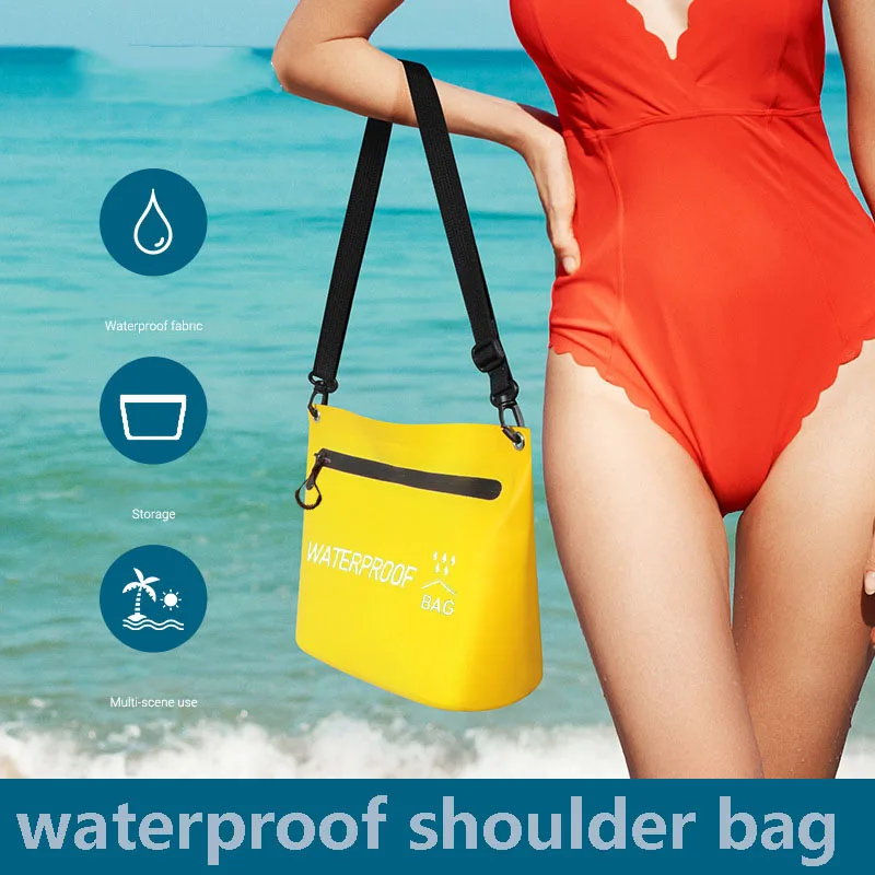 Bolsa seca de natación para hombre y mujer, accesorios de playa, piscina, impermeable, cinturón de hombro deportivo, deportes de mar, paquete de PVC para gimnasio, Verano - imagen 4