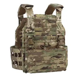 Chaleco táctico MOLLE corte láser con hombreras – Caza y outdoor