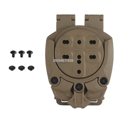 Adaptador de funda táctica MOLLE giratorio 360° para cinturón