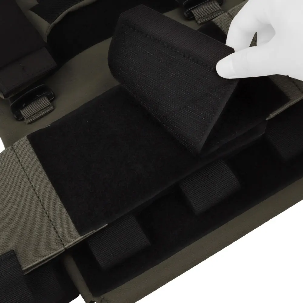 Conjunto de portador de placa de chaleco táctico ligero de la serie, con bolsa elástica de triple revista, bolsa militar de almacenamiento de dulces, hebilla de 2,5 cm, 2 unidades - imagen 4