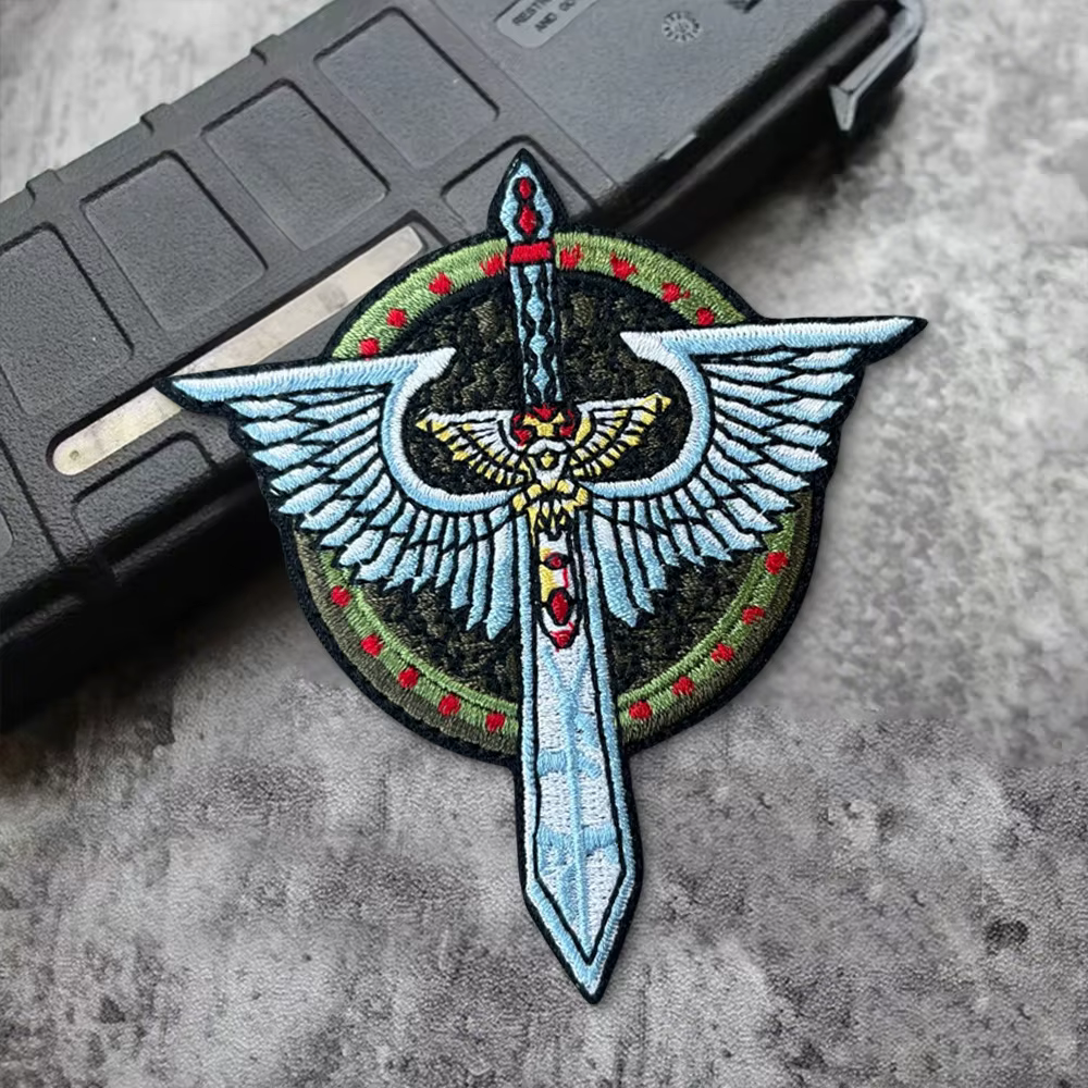 Insignia bordada Ángel oscuro con velcro – Parche táctico de moral - imagen 4