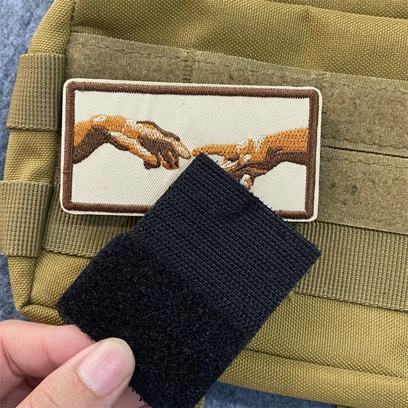 Parche bordado FEARLESS, insignia de moral táctica, brazalete con gancho y bucle, pegatina de mano, parches para mochila, accesorios decorativos - imagen 3