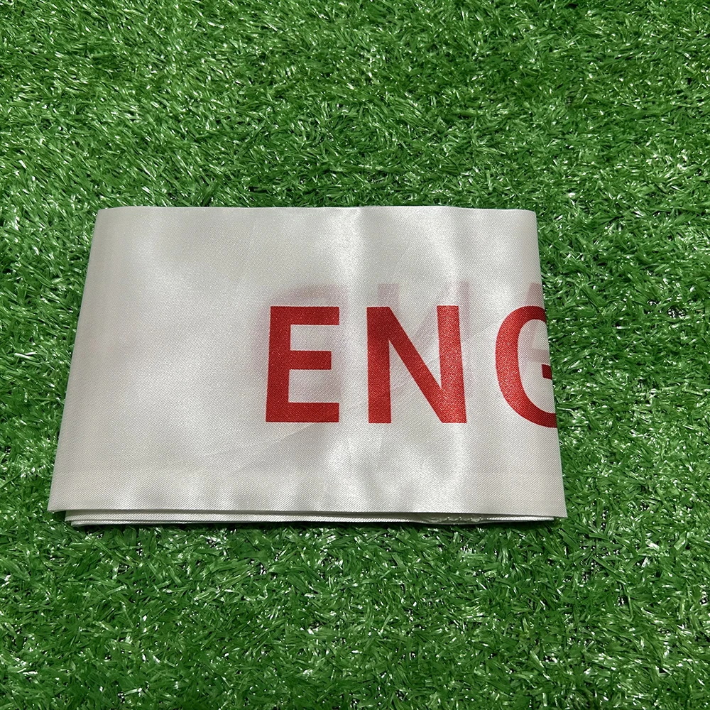 Bufanda de bandera de cielo de Inglaterra para fanáticos del fútbol, bufanda con borla de Inglaterra, decoración de fiesta deportiva, Equipo Nacional impreso doble, 14x130cm - imagen 3