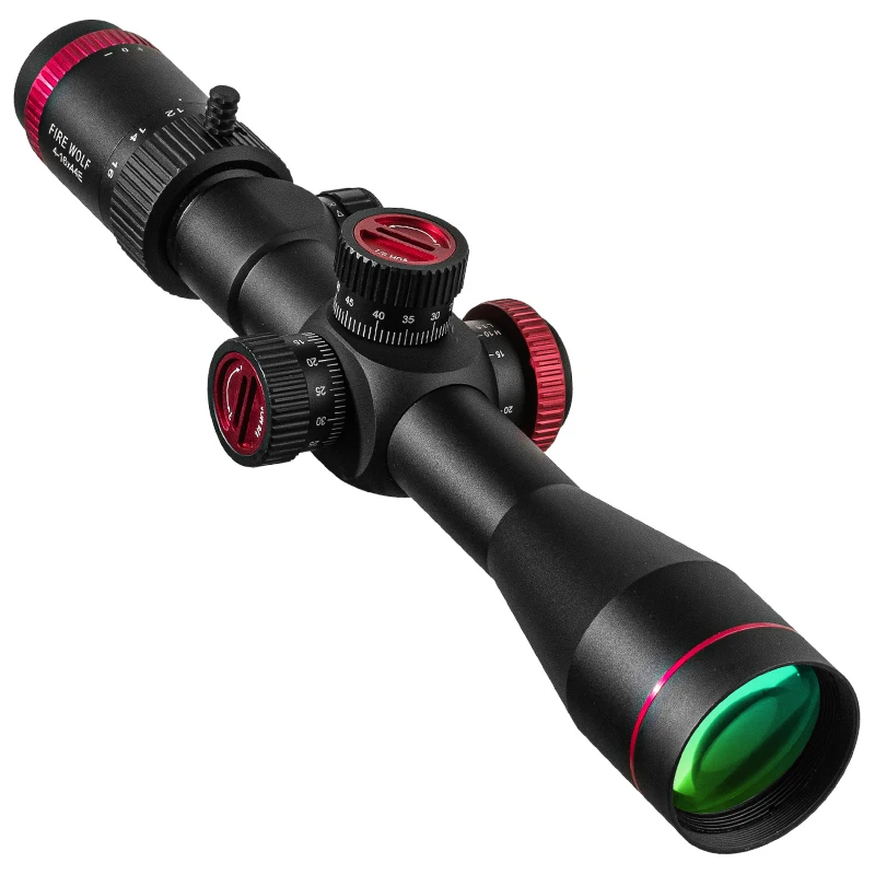 FIRE WOLF-mira telescópica QZ 4-16X44 FFP para caza, visor óptico de francotirador, primer plano Focal táctico, rojo y verde - imagen 2
