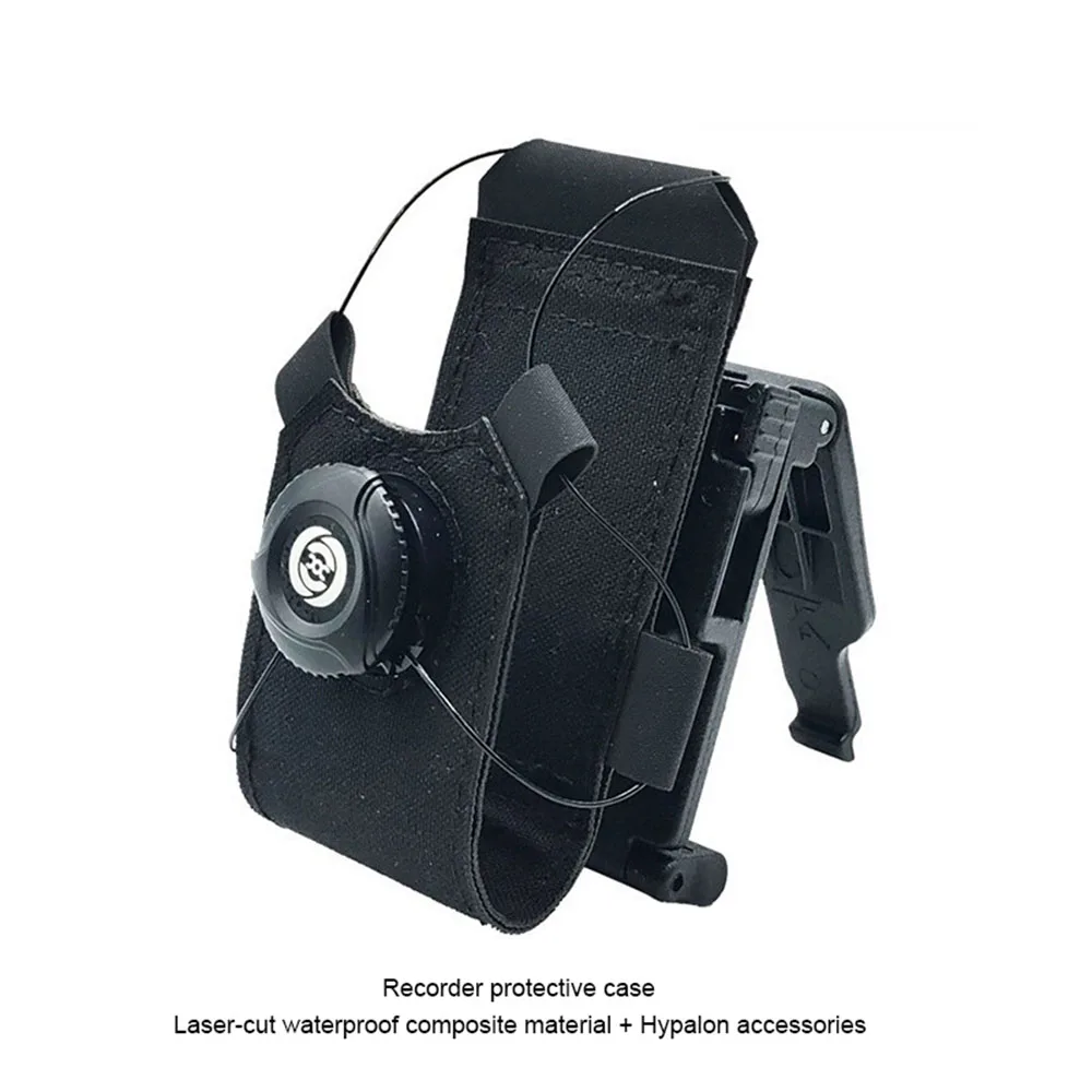 Funda protectora antivibración para grabadora de liberación rápida, conjunto fijo con Clip de Panel trasero Universal Molle para cinturón, chaleco táctico - imagen 4